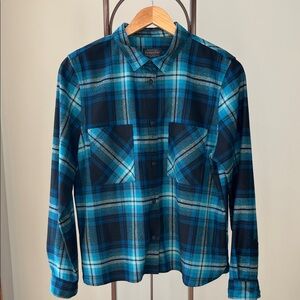 Pendleton Piper UltraLuxe Merino Wool Shirt‎ Soft Short Cropped Pockets Washable